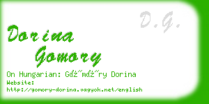 dorina gomory business card