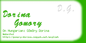 dorina gomory business card